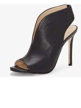 YDN Black Slingback Peep Toe Stiletto High Heel Sandals Ankle Boots Cutout Shoe